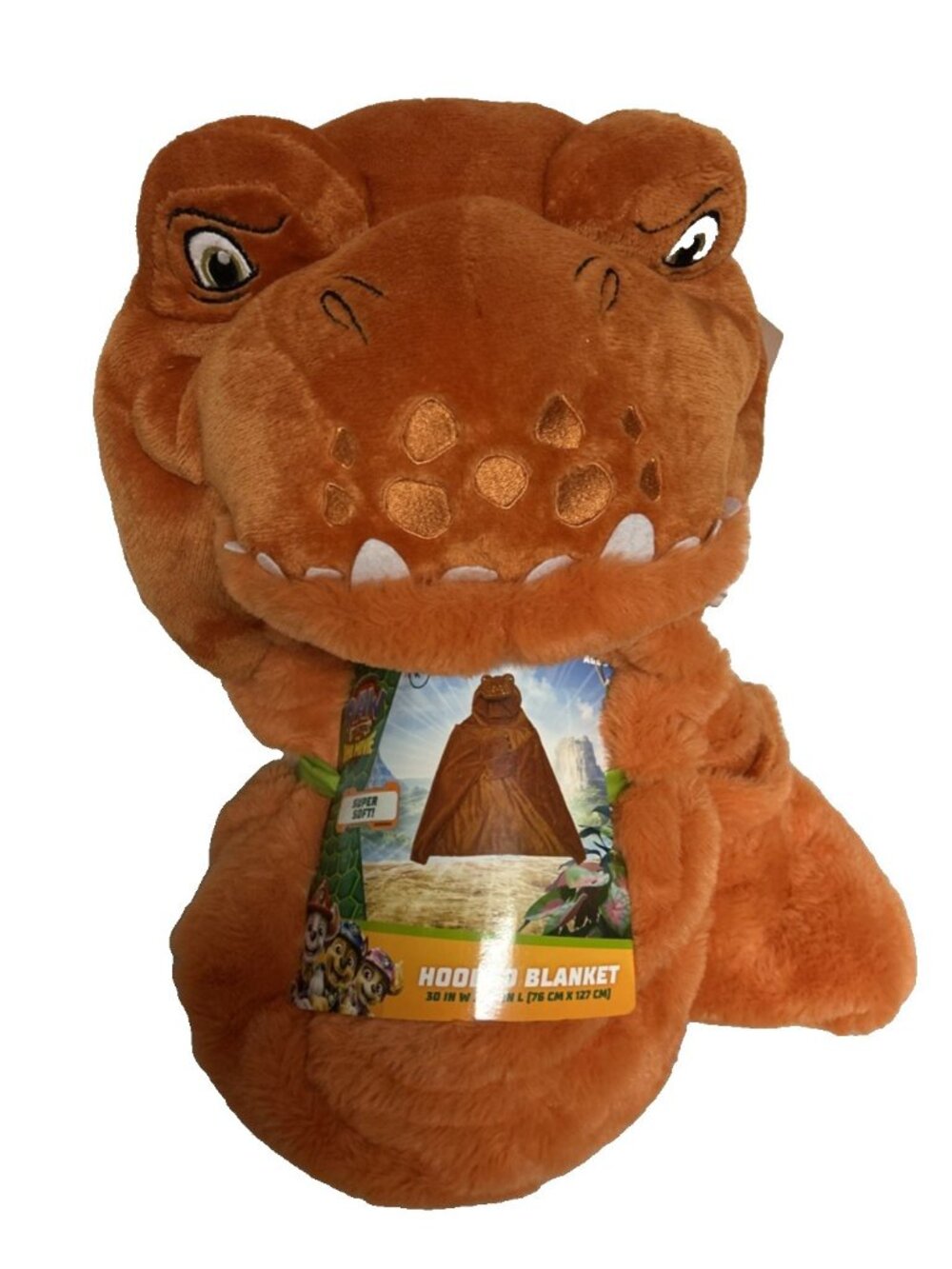 Paw Patrol Dino Movie Kids Super Soft Hooded Wearable Blanket Dinosaur New
